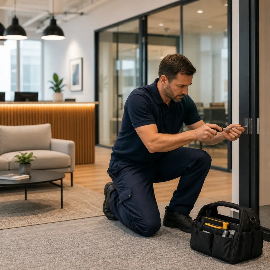 Man using screwdriver